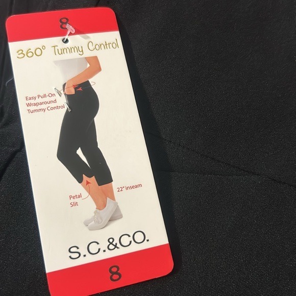 S.C.&CO. Pant tummy control 22’ inseam size 8, 10 NWT - Picture 3 of 4